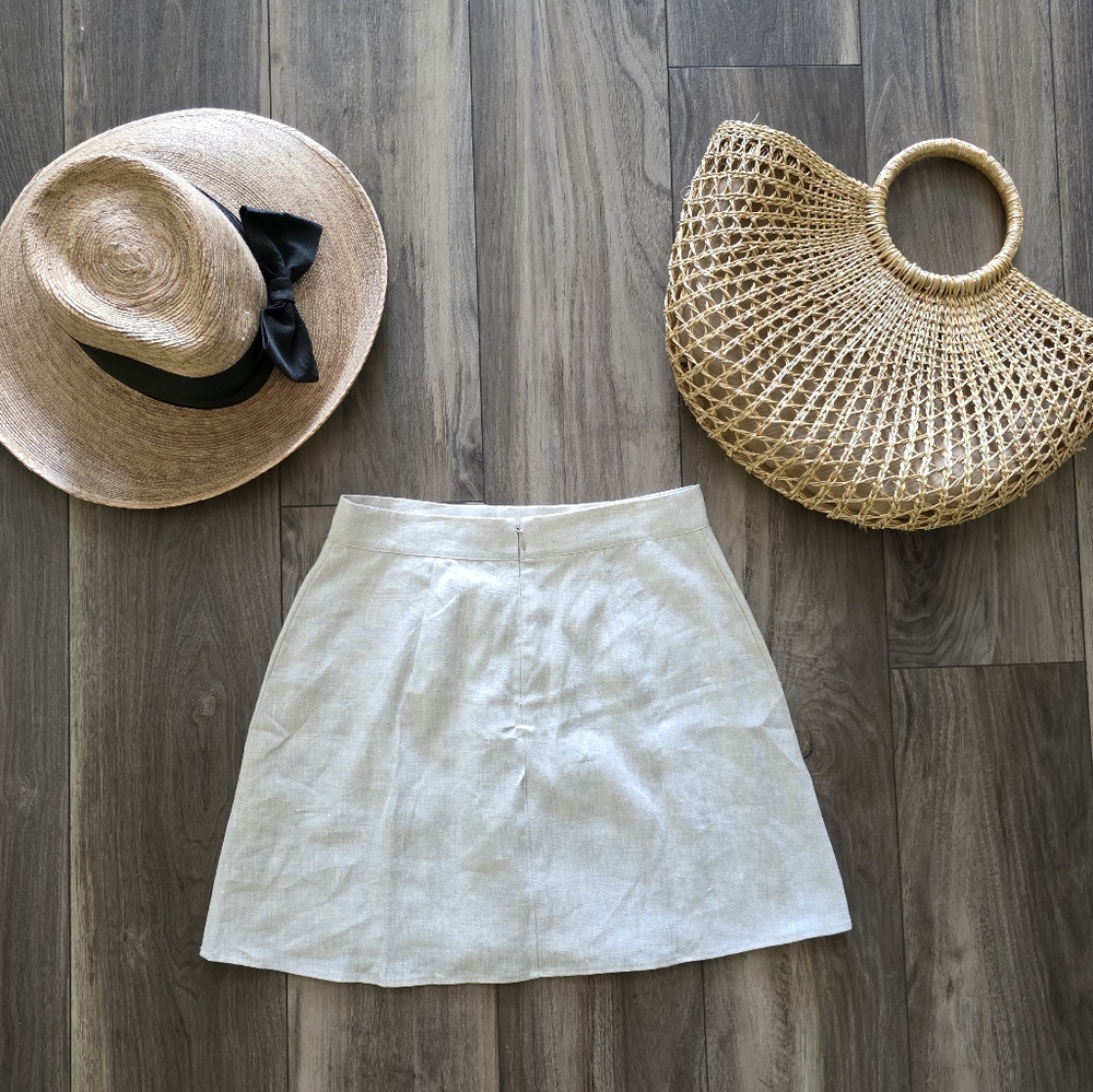 NWT Reformation Maeve Linen Skirt - Picture 6 of 12